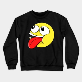 Smile Face Fun Smileys Cartoon Smilie Crewneck Sweatshirt